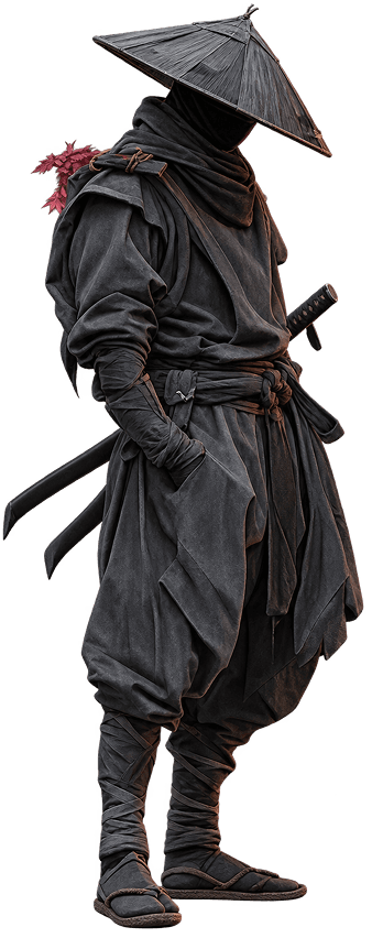 Illustration of a samurai-style character representing a Purview user